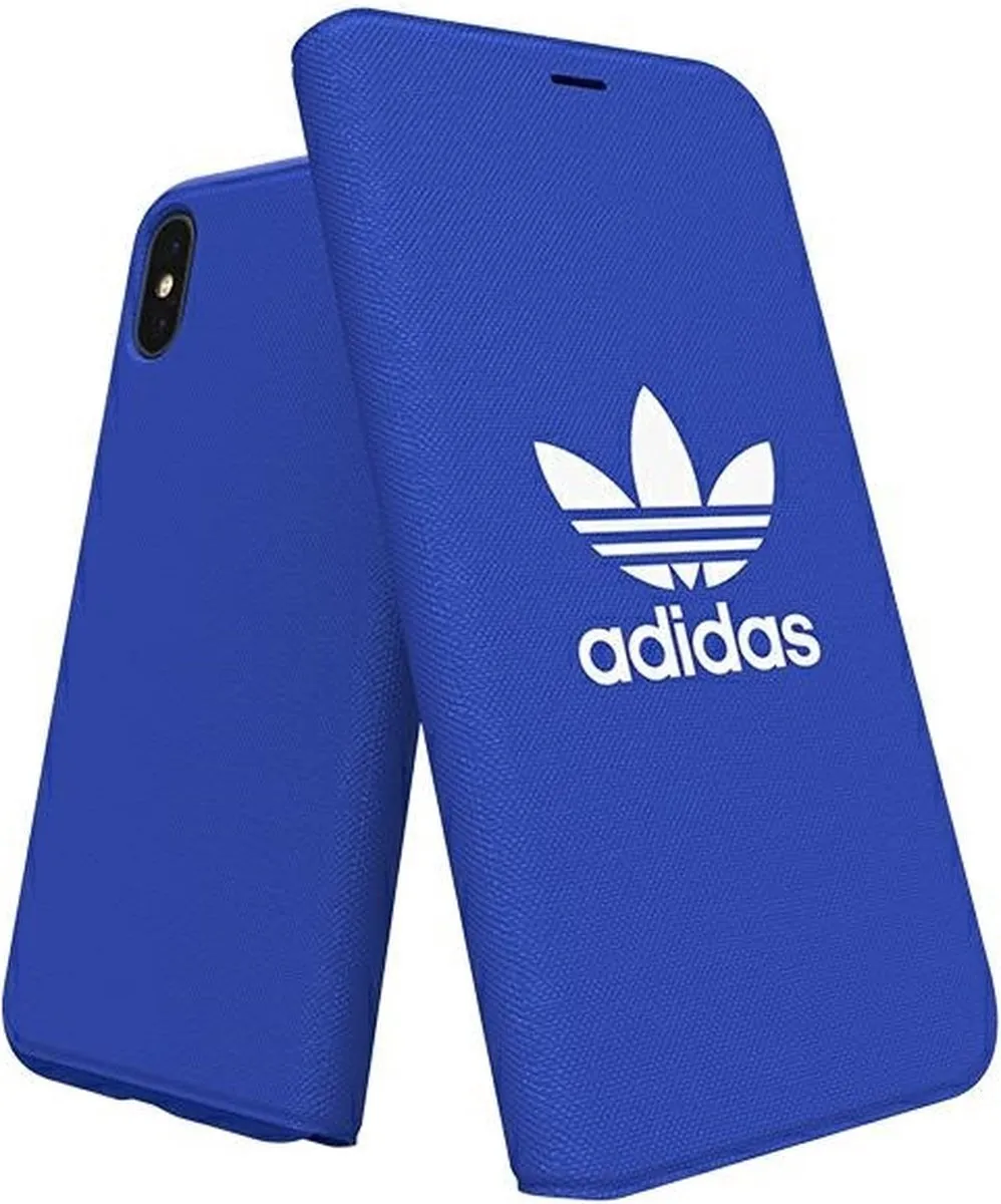 Adidas Bookcase Walletcase Hoesje iPhone X/XS - Blauw