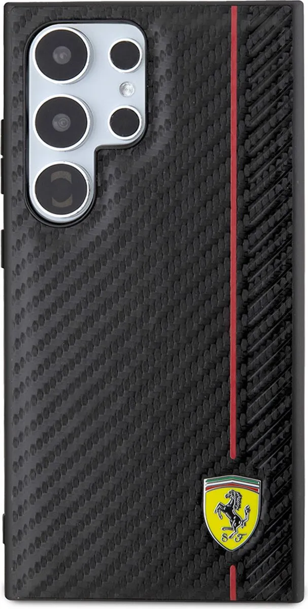 Ferrari Backcase Hoesje Samsung Galaxy S24 Ultra - Zwart - afbeelding 6 van 6
