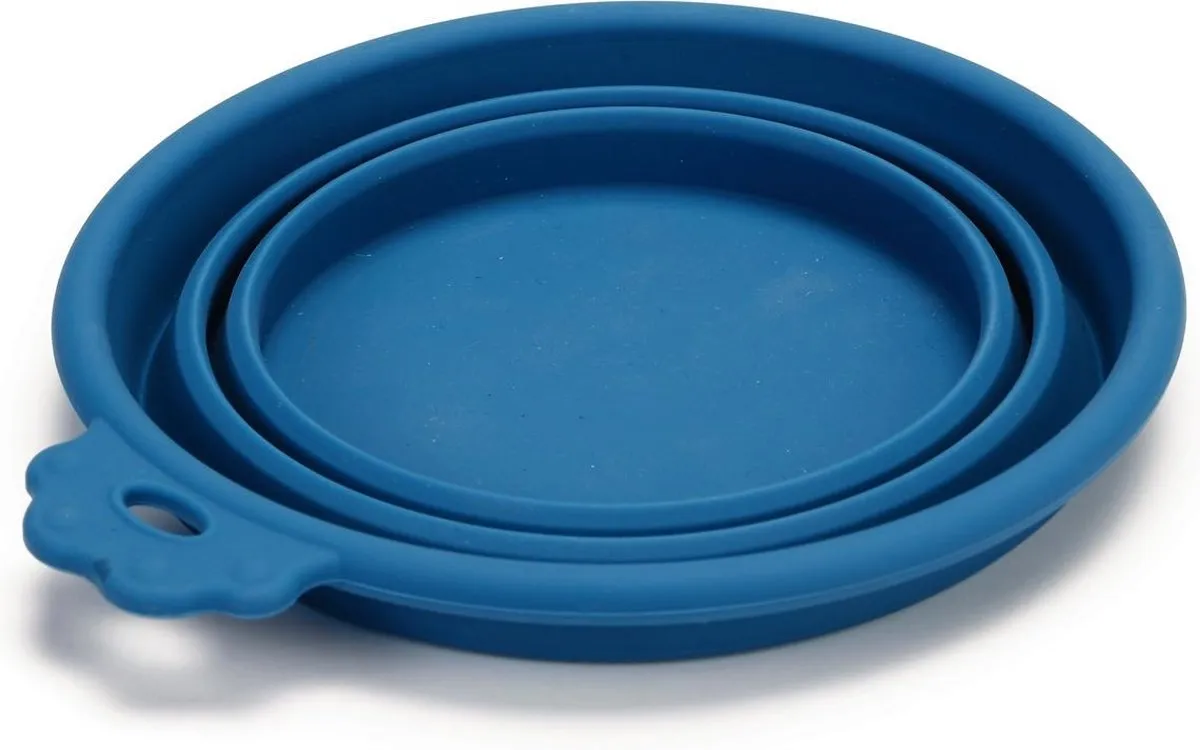 Beeztees Hondenvoerbak Inklapbaar 17x15cm - Blauw