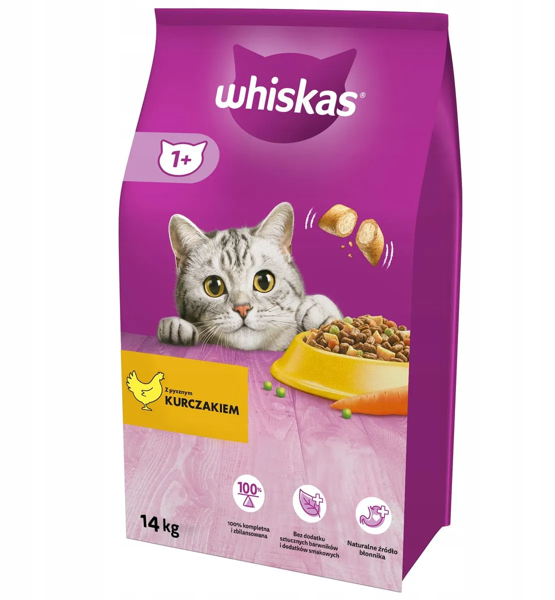 Whiskas Volwassen Droogvoer Kip & Groenten 14kg
