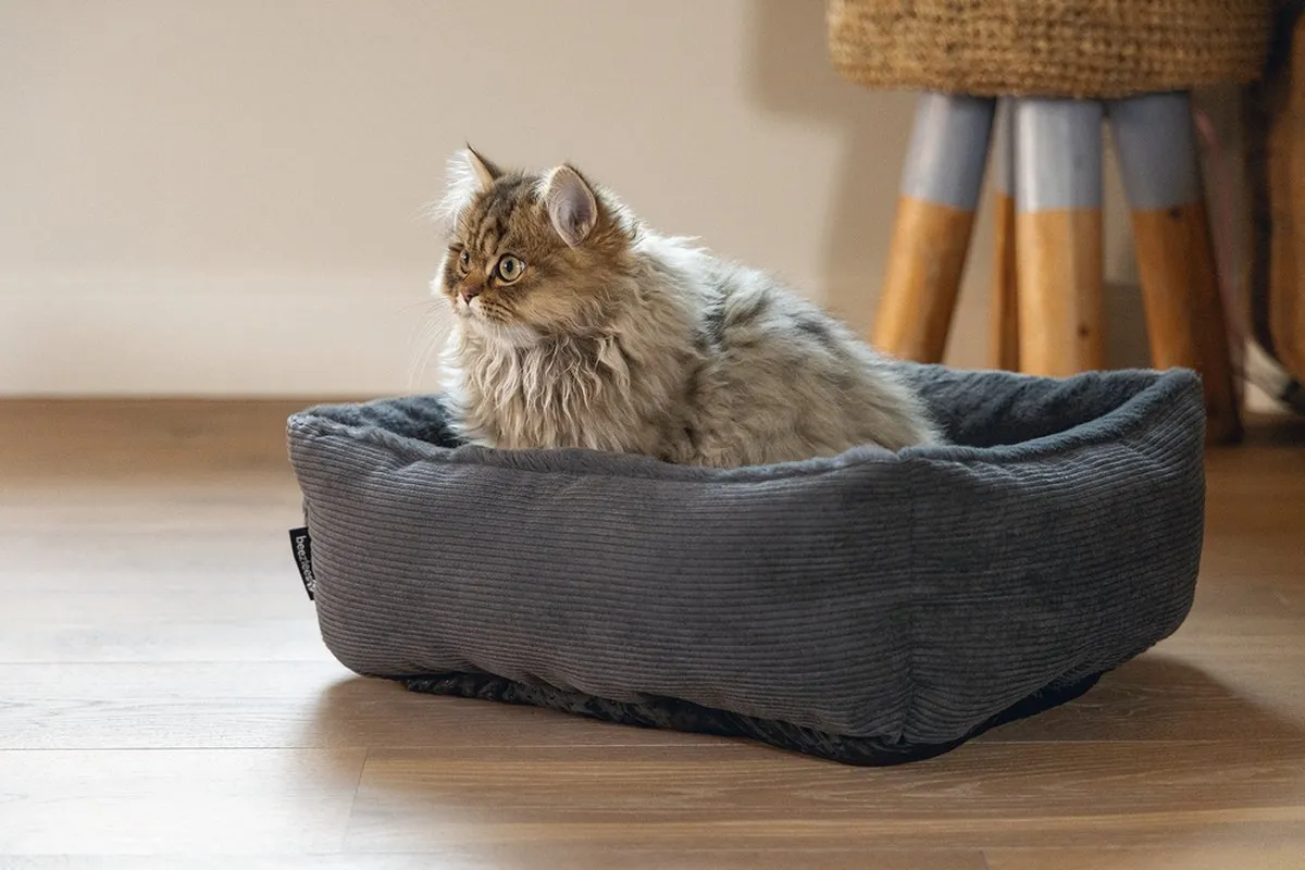 Beeztees Moza Kattenmand - Antraciet - 48x37x15cm