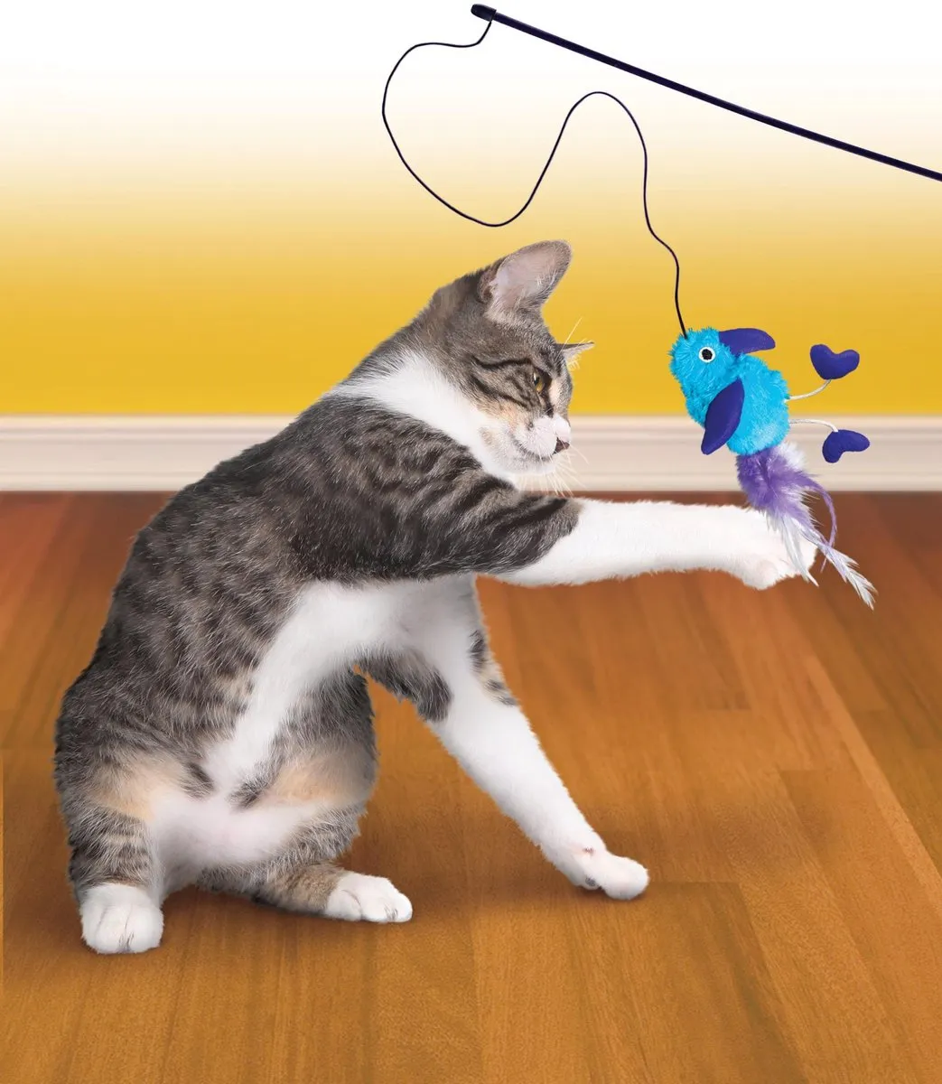 KONG Cat Feather Teaser - 48.3cm x 10.2cm