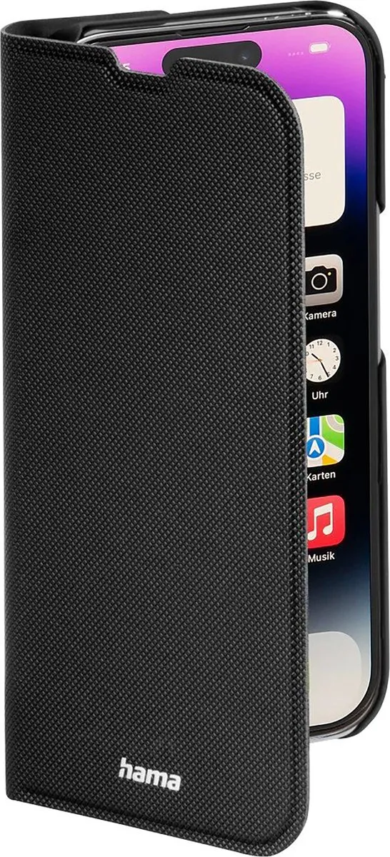 Hama Booklet Slim Pro Hoesje iPhone 14 Pro - Zwart - MPN 00215518