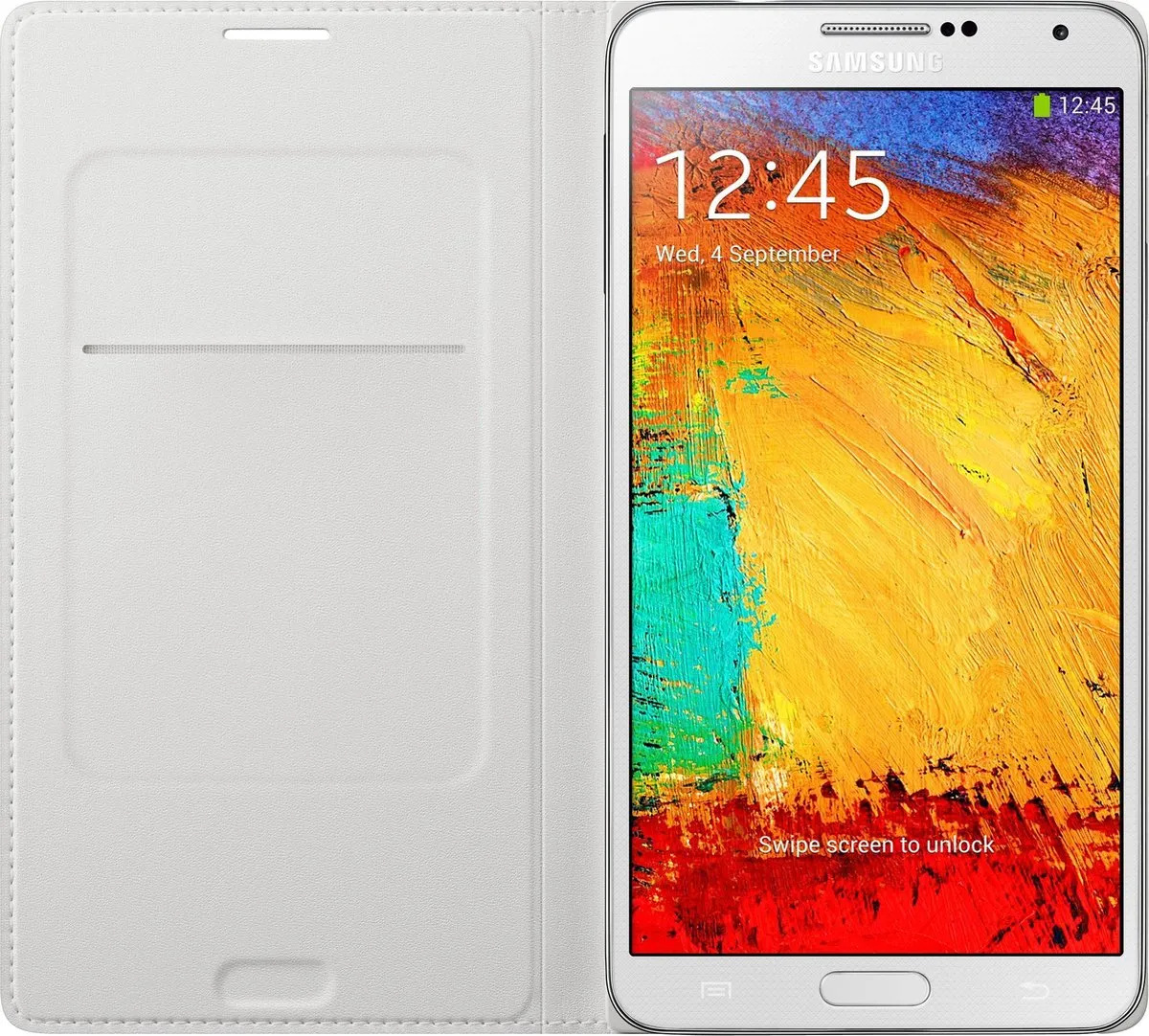 Samsung Flip Wallet EF-EN900BWEGWW - Note 3 - Wit/Zwart