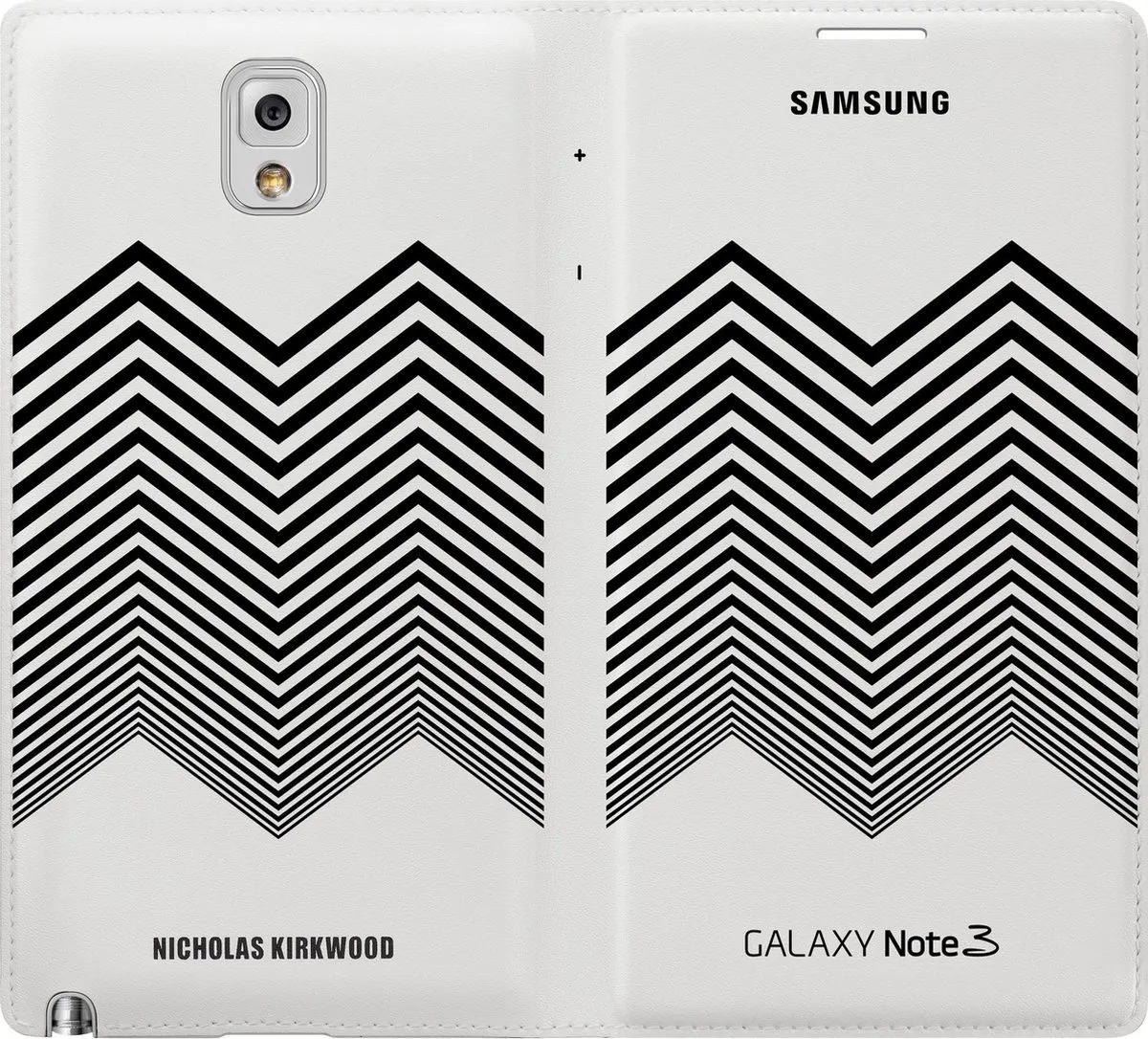 Samsung Flip Wallet EF-EN900BWEGWW - Note 3 - Wit/Zwart