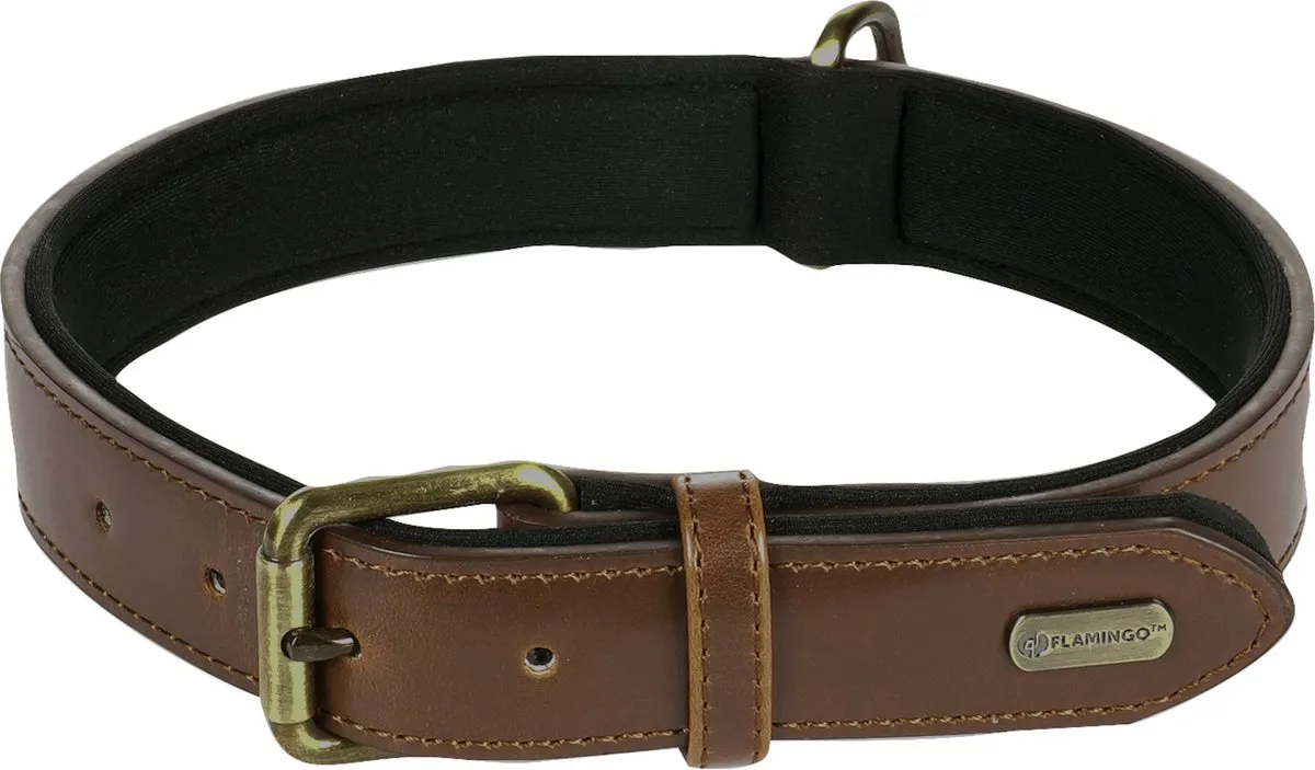 Flamingo Lyabo Bruin Hond Halsband