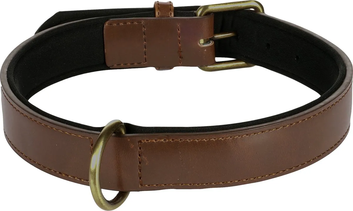 Flamingo Lyabo Bruin Hond Halsband - XL 47-57cm