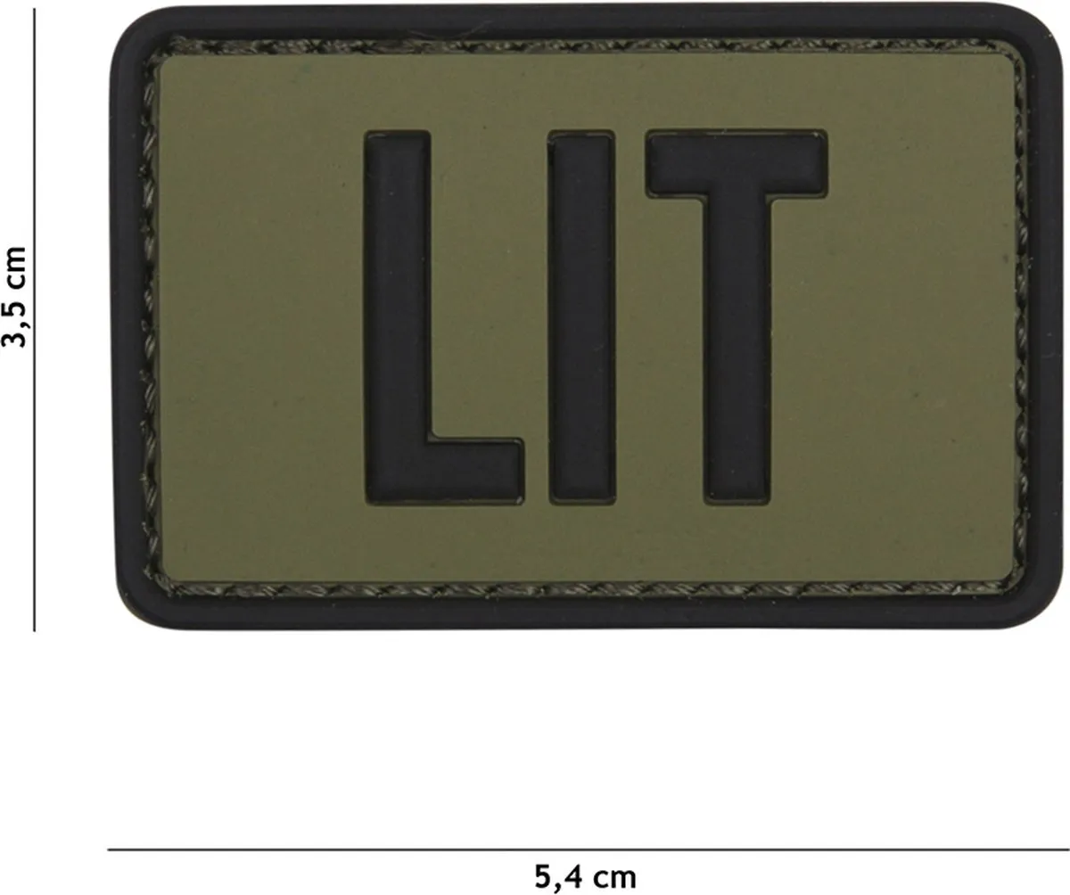 101 Inc Embleem 3D PVC Groen 11137