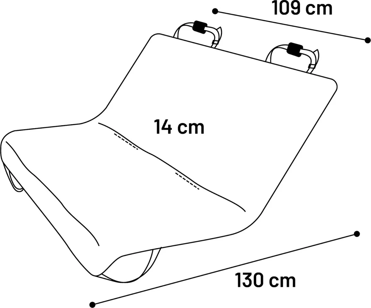 Flamingo Luxe Hondendeken Mac - 130x109cm - Grijs