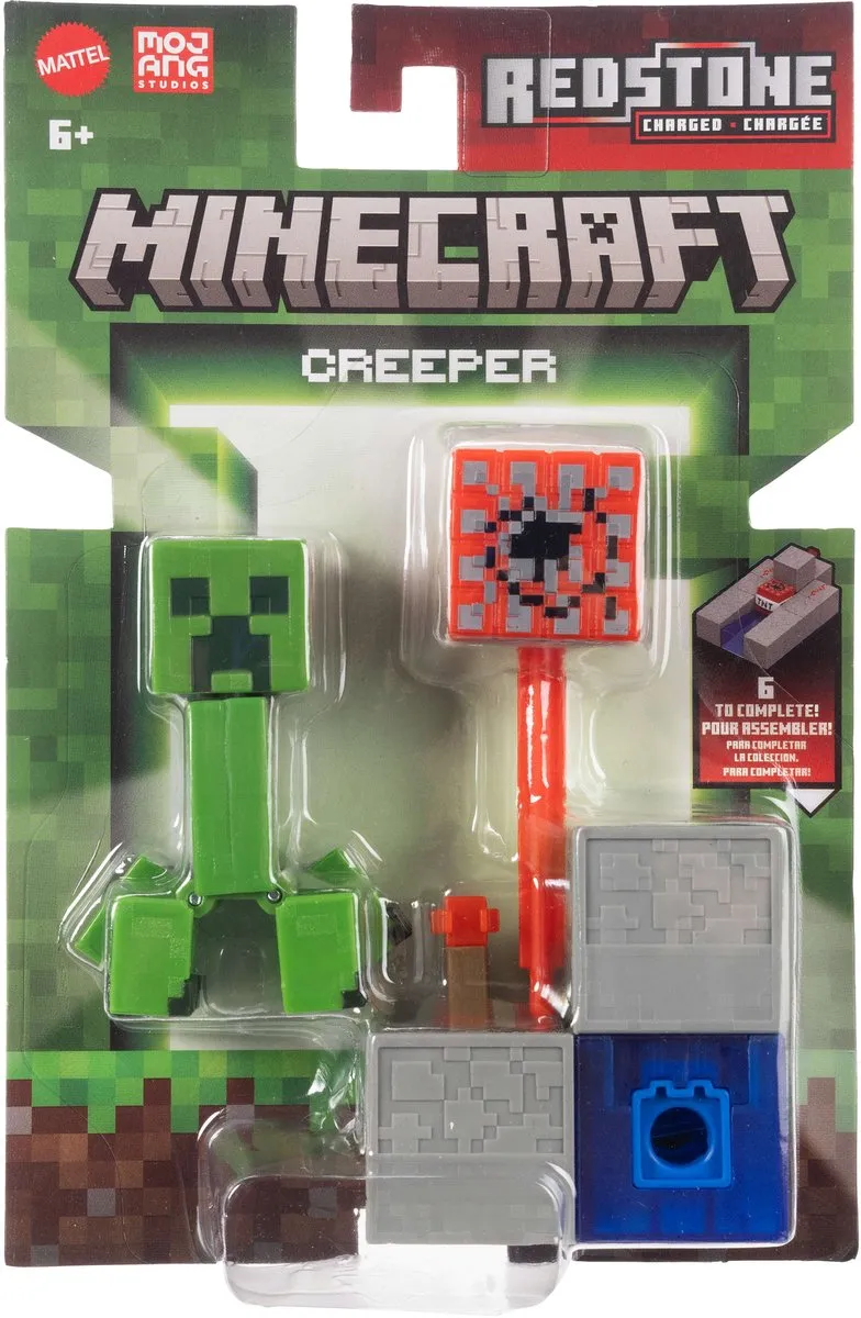 Minecraft Redstone Charged Creeper Actiefiguur - JJR92