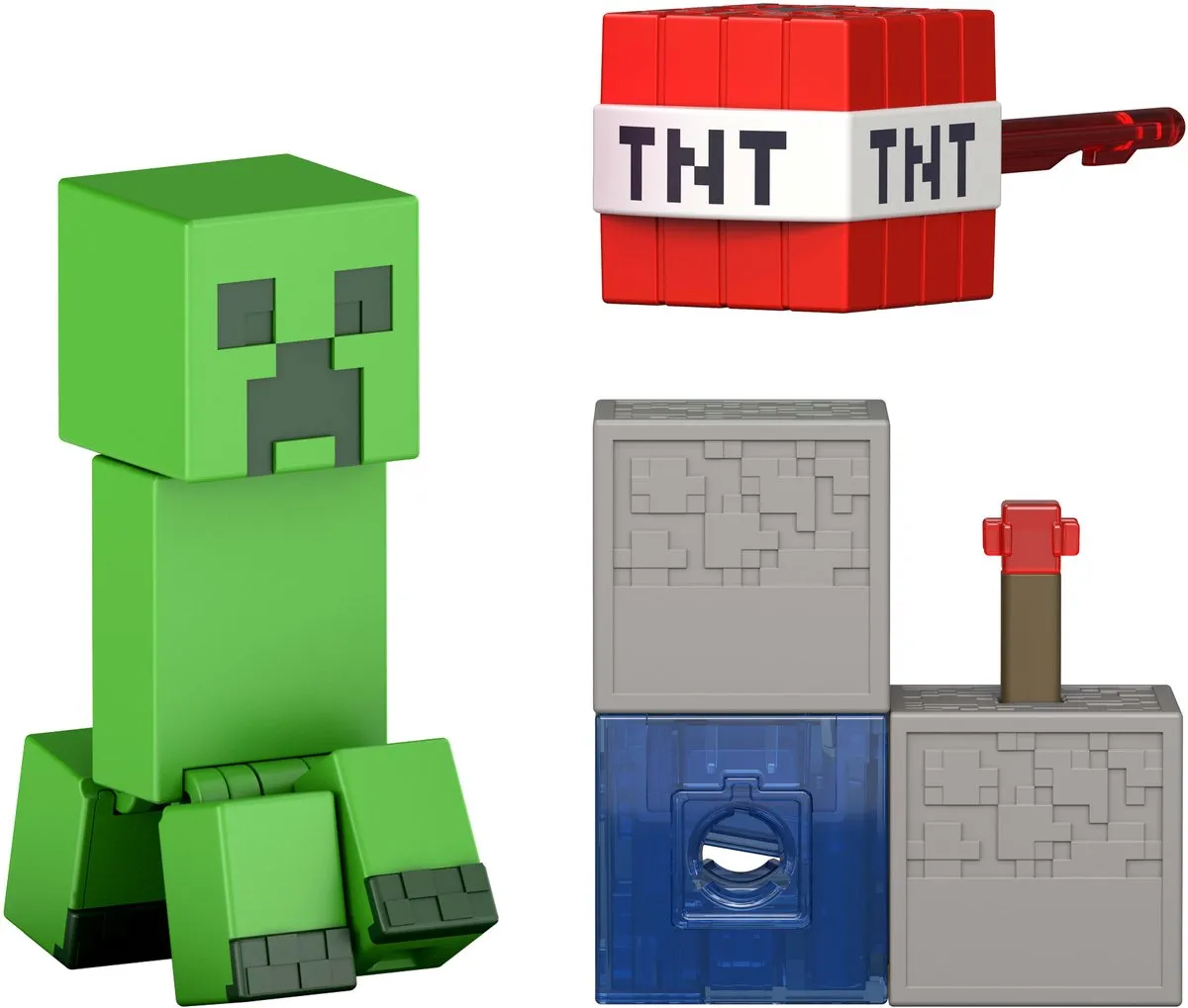 Minecraft Redstone Charged Creeper Actiefiguur - JJR92