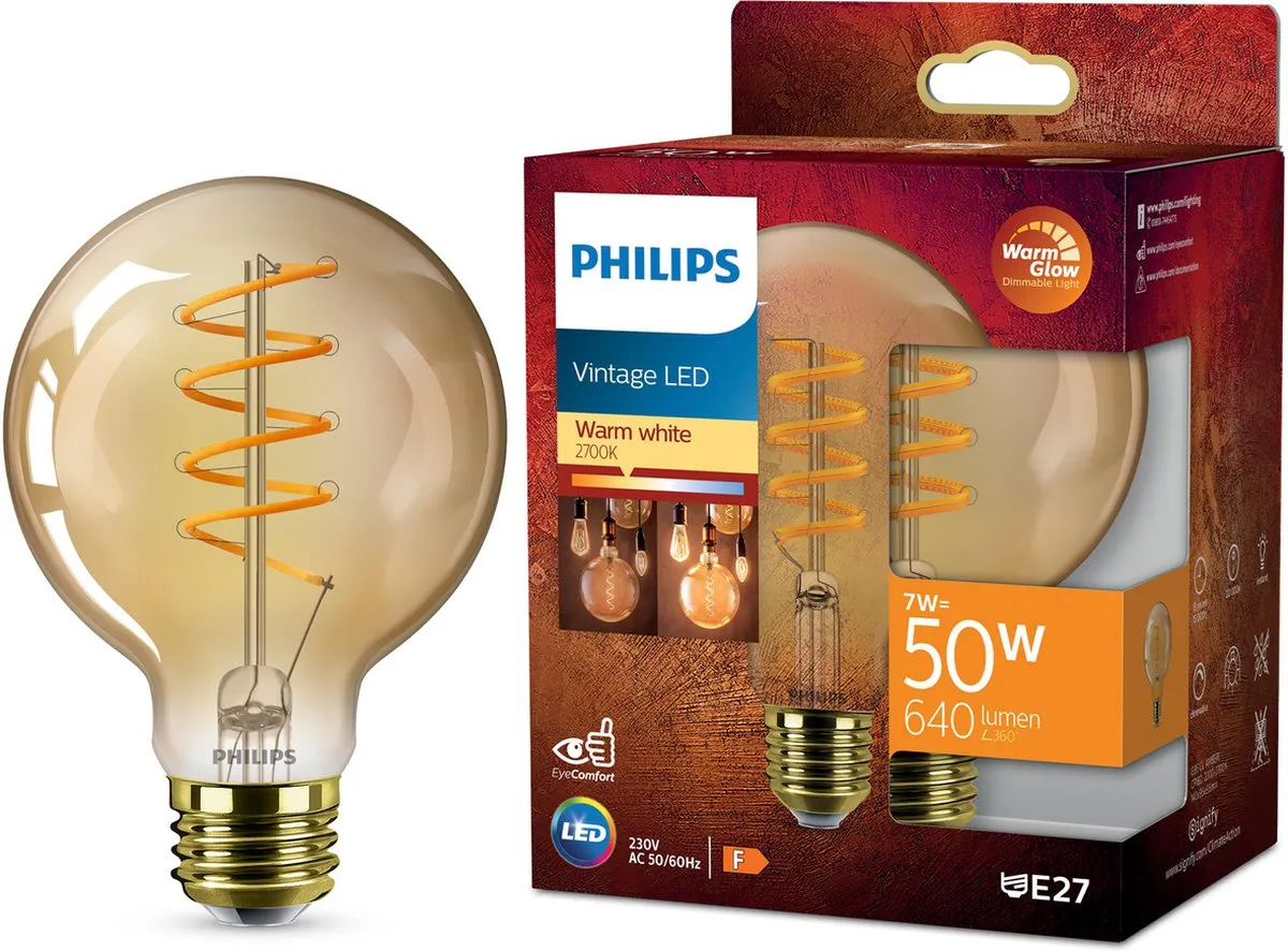 Philips Deco LED WarmGlow E27 G95