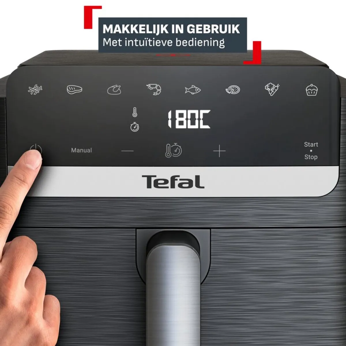 Tefal Easy Fry Mega Compact EY8618 Heeluchtfriteuse 7,5L - 2000W - Zwart
