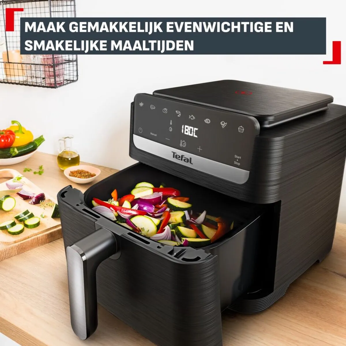 Tefal Easy Fry Mega Compact EY8618 Heeluchtfriteuse 7,5L - 2000W - Zwart