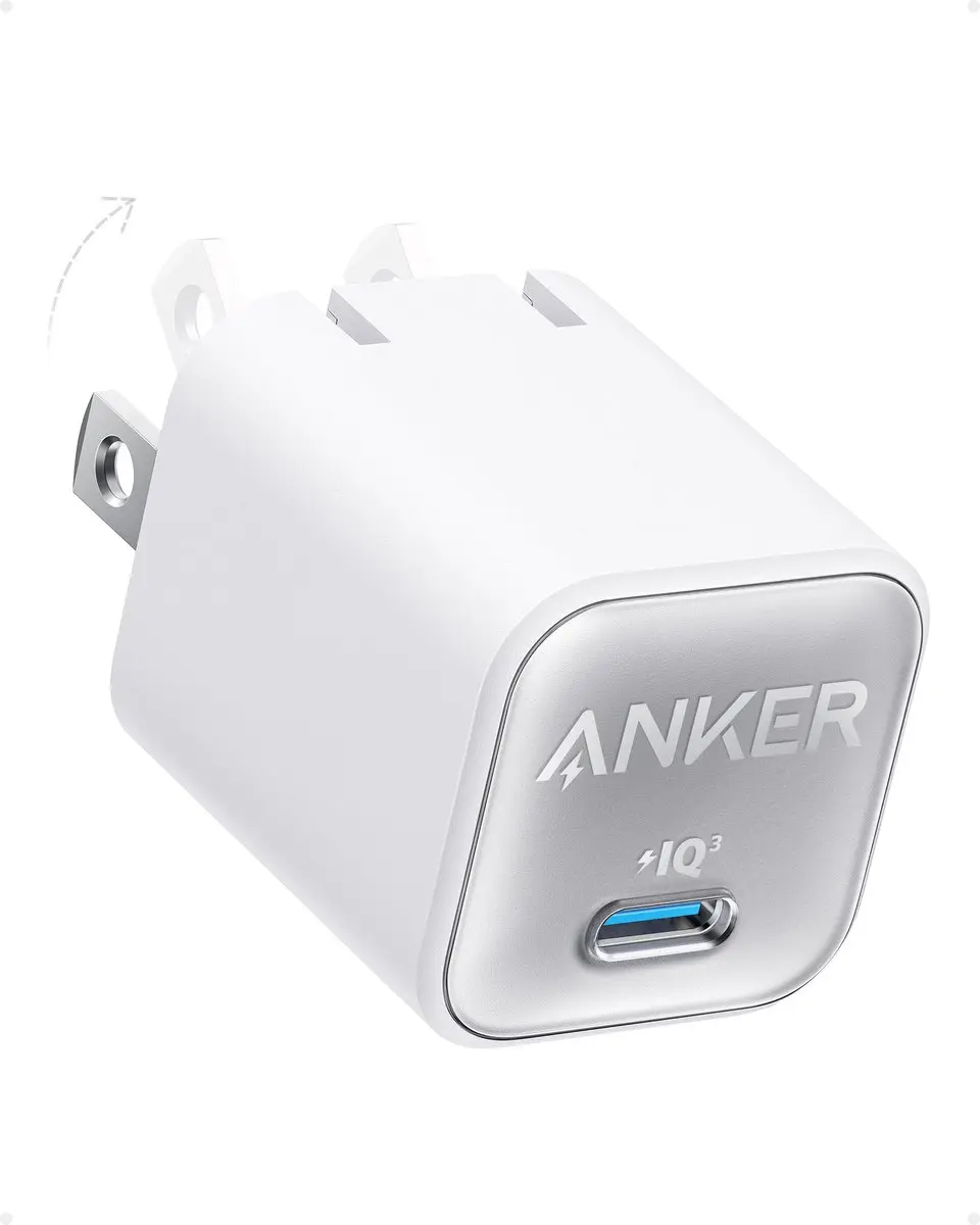 Anker 511 Nano 3 USB-C Oplader 30W - Wit - afbeelding 2 van 6