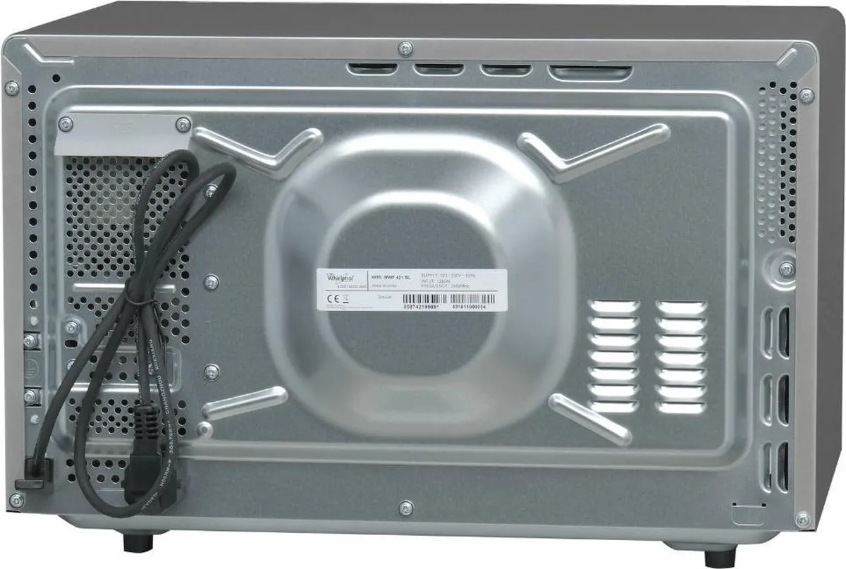 Whirlpool Extra Space MWF 421 SL Magnetron 800W - Zwart/Zilver