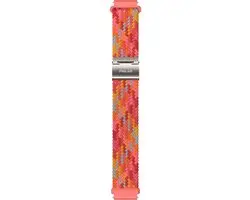 Polar Horlogebandje 20mm Gevlochten Rood S-L