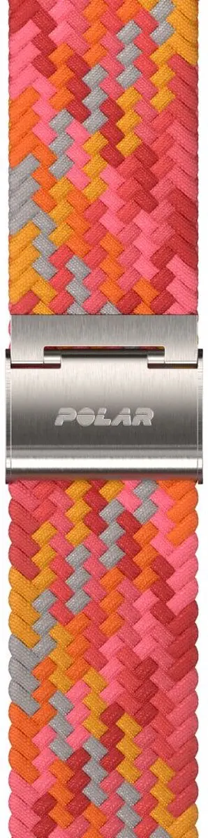 Polar Horlogebandje 20mm Gevlochten Rood S-L - afbeelding 2 van 6