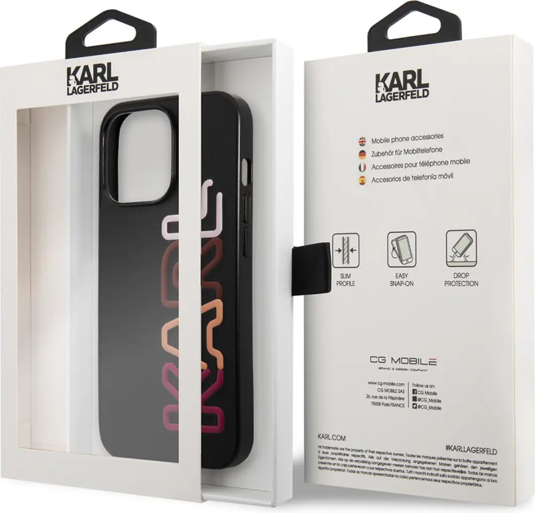 Karl Lagerfeld iPhone 13 Pro Max Hoesje - Zwart - afbeelding 2 van 6