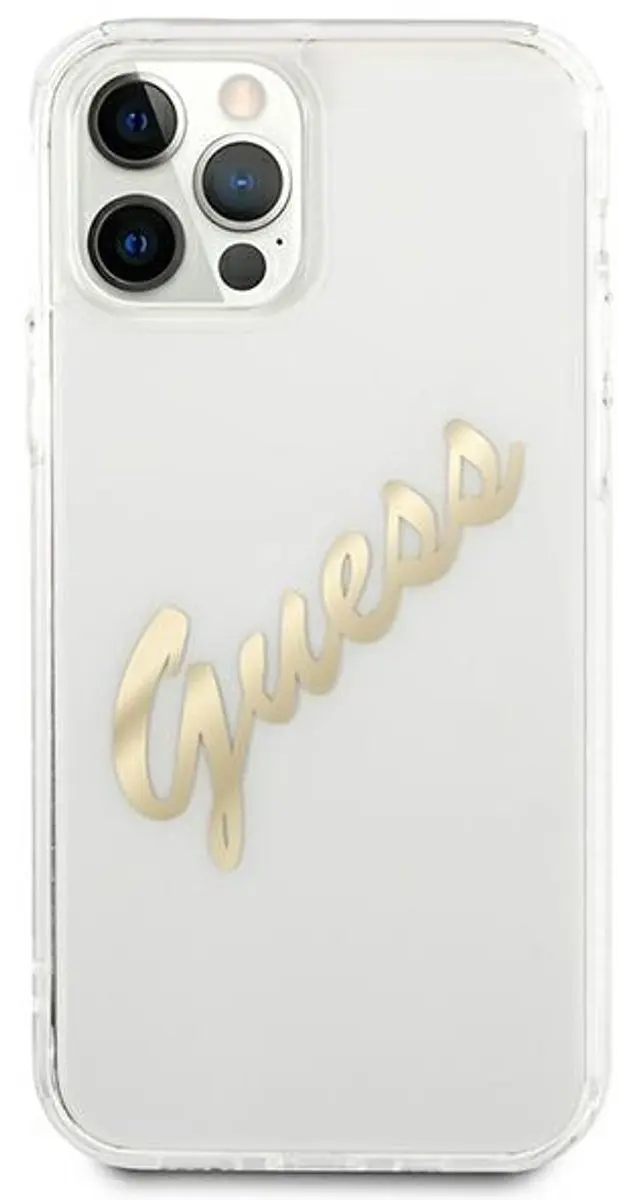 Guess Vintage Transparante Hoes - iPhone 12/12 Pro - Goud - afbeelding 4 van 6