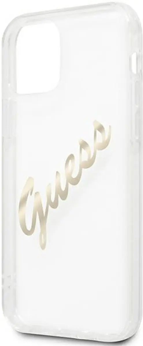 Guess Vintage Transparante Hoes - iPhone 12/12 Pro - Goud - afbeelding 6 van 6