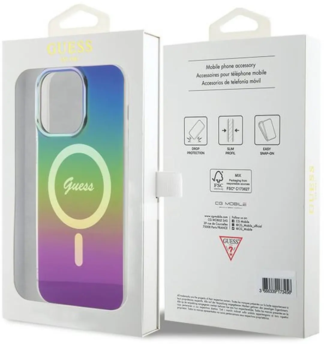Guess iPhone 15 Pro Max Hoesje - Iridescent MagSafe - afbeelding 5 van 6