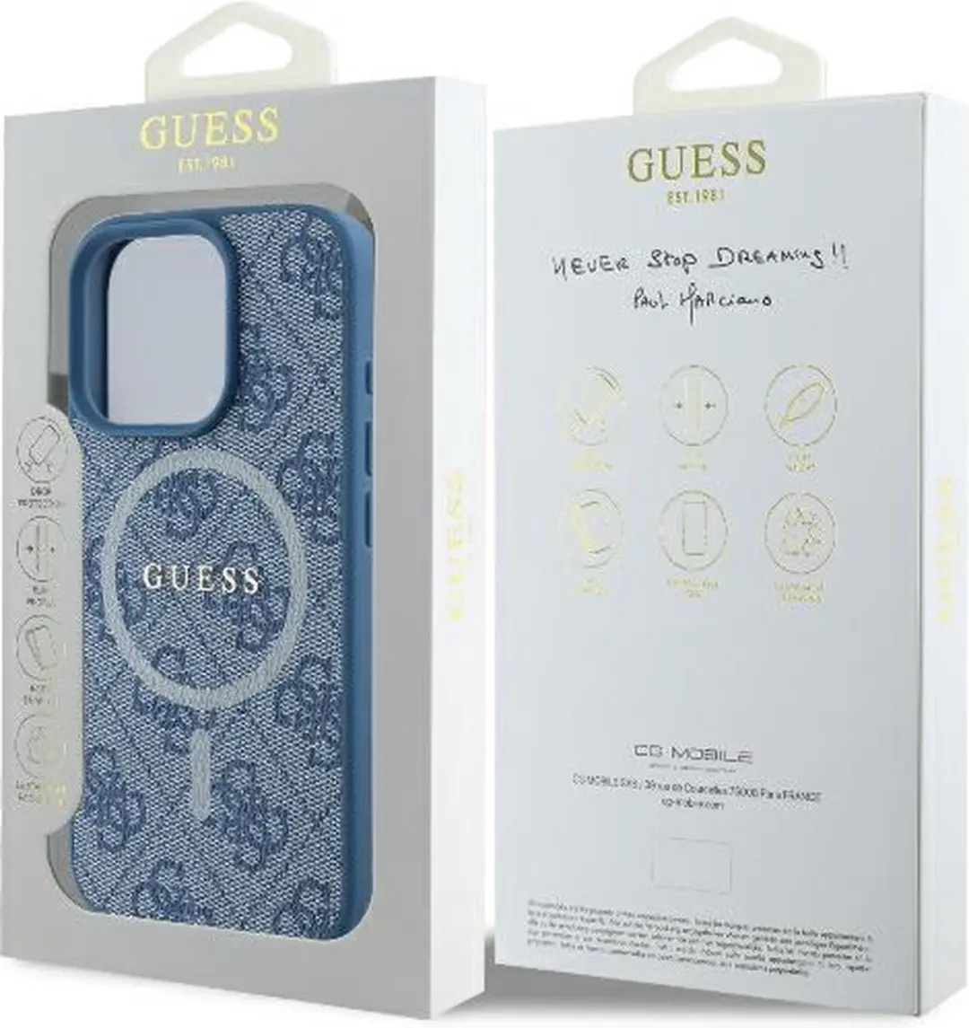 Guess 4G Ring Classic Logo MagSafe Hoesje - Blauw - afbeelding 3 van 6
