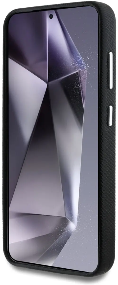 GUESS Grained Triangle Logo MagSafe Hoesje - Zwart - afbeelding 6 van 6