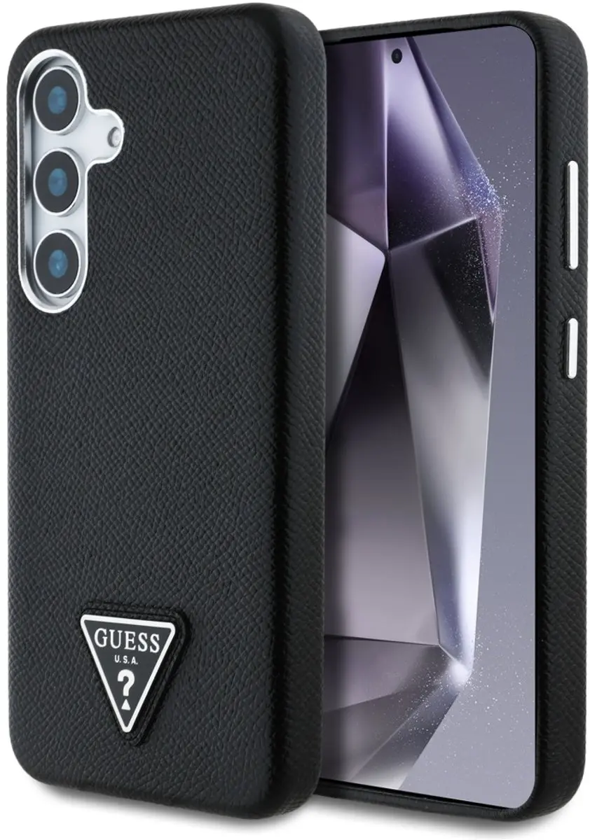GUESS Grained Triangle Logo MagSafe Hoesje