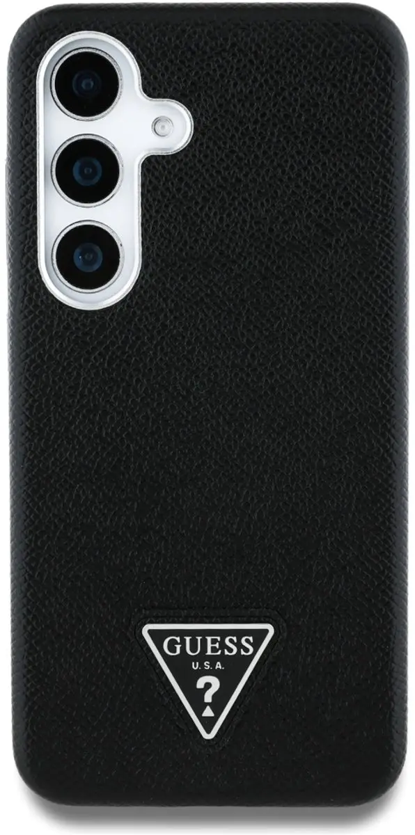 GUESS Grained Triangle Logo MagSafe Hoesje - Zwart - afbeelding 4 van 6