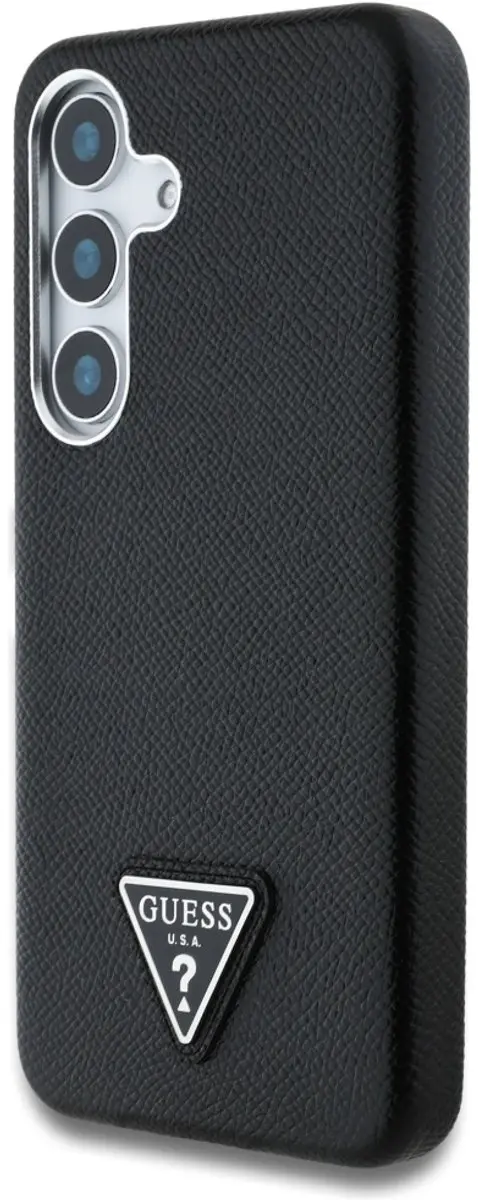 GUESS Grained Triangle Logo MagSafe Hoesje - Zwart - afbeelding 5 van 6