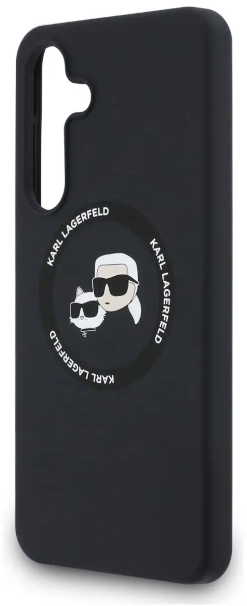 Karl Lagerfeld MagSafe Hoesje Karl & Choupette - Zwart - afbeelding 3 van 6