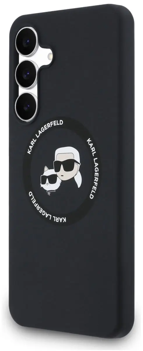 Karl Lagerfeld MagSafe Hoesje Karl & Choupette - Zwart - afbeelding 6 van 6