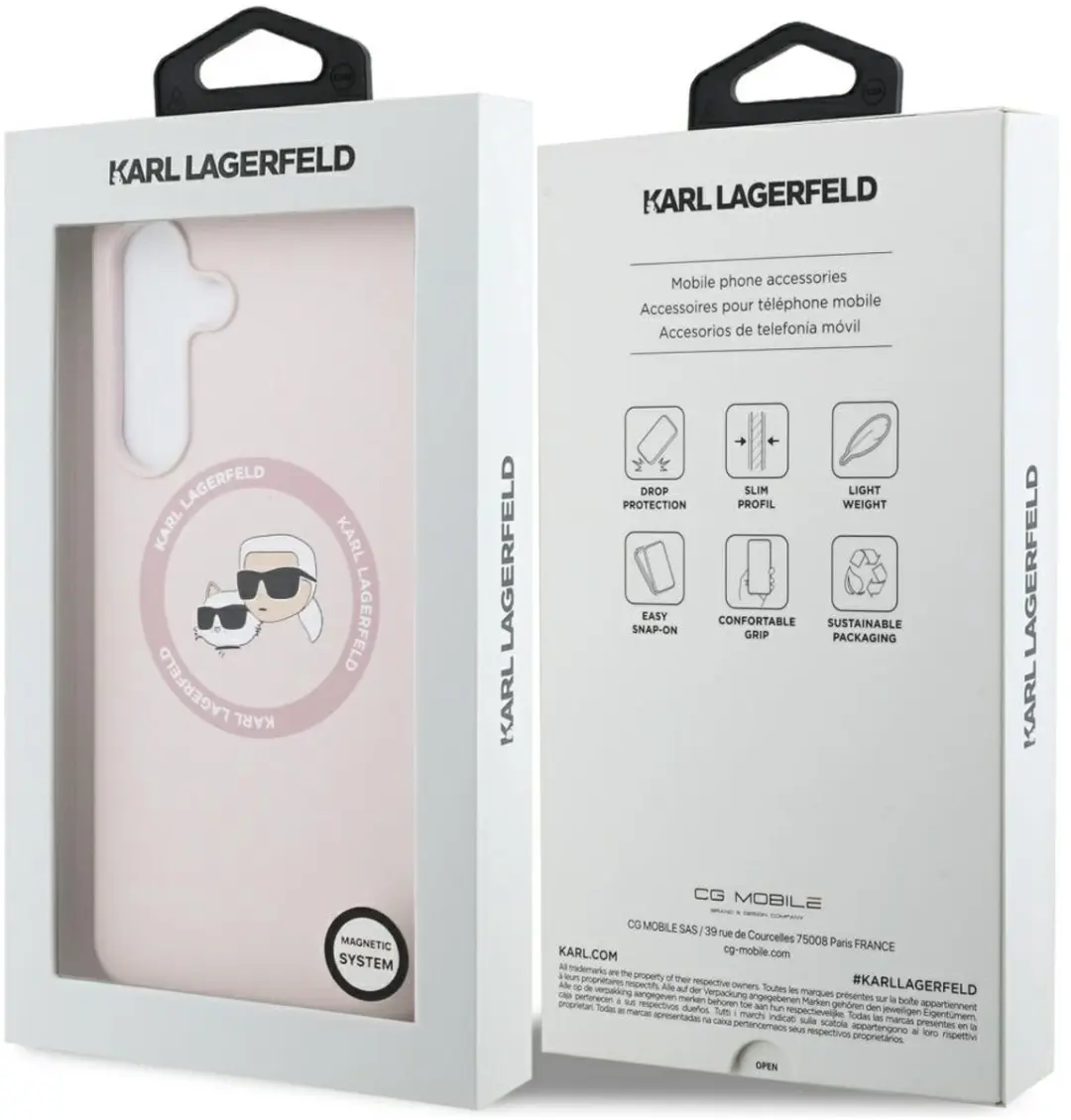Karl Lagerfeld MagSafe Hoesje Karl & Choupette Roze - afbeelding 4 van 6