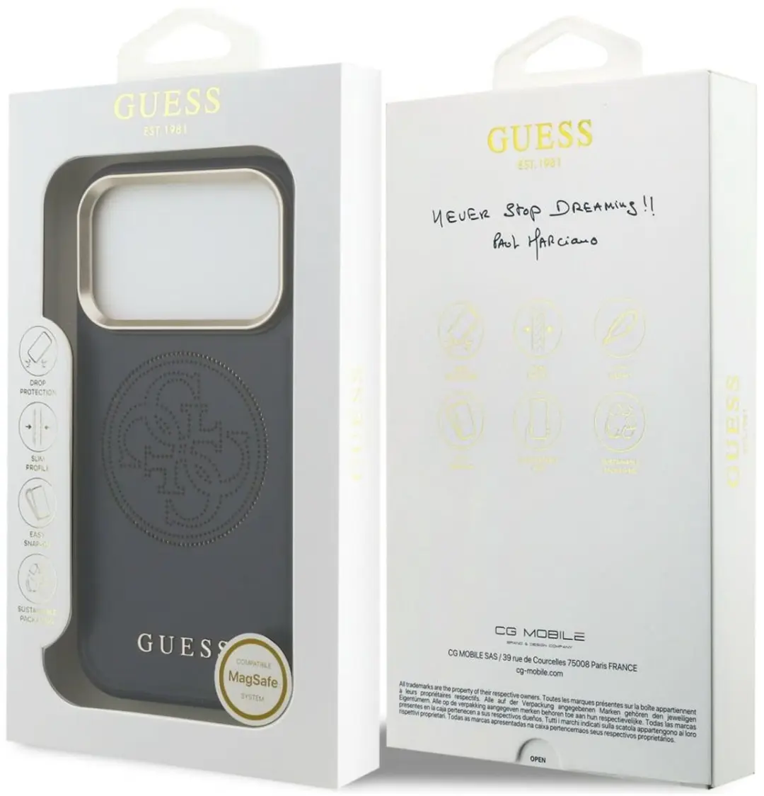 Guess Perforated 4G MagSafe Hoes iPhone 17 Pro - Blauw - afbeelding 2 van 6