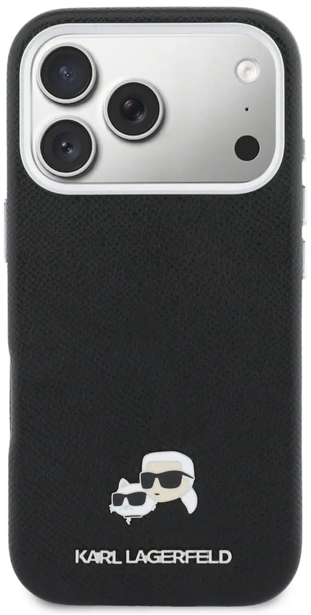 Karl Lagerfeld Case Head Pins Saffiano MagSafe iPhone 17 Pro Max - Zwart - afbeelding 3 van 6