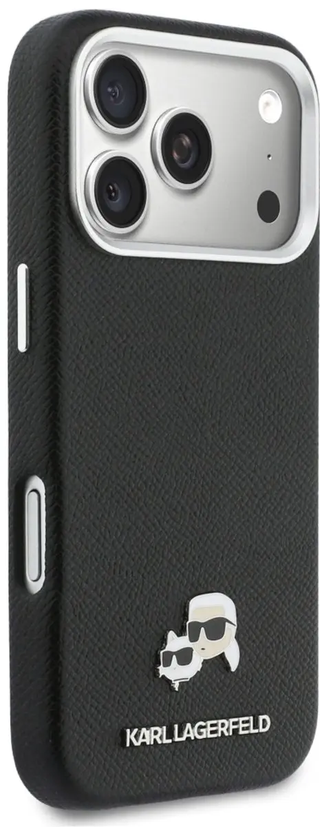 Karl Lagerfeld Case Head Pins Saffiano MagSafe iPhone 17 Pro Max - Zwart - afbeelding 5 van 6