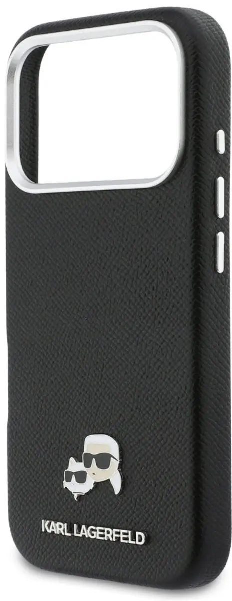 Karl Lagerfeld Case Head Pins Saffiano MagSafe iPhone 17 Pro Max - Zwart - afbeelding 4 van 6