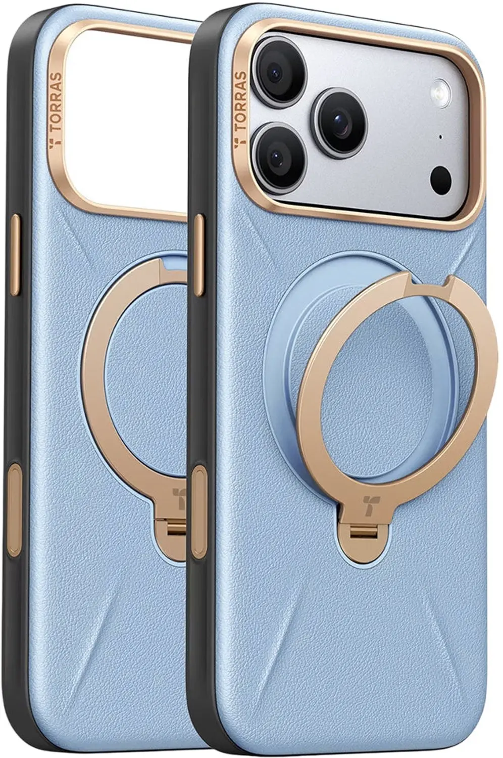 Torras QPRO Leather MagSafe-hoes Blauw