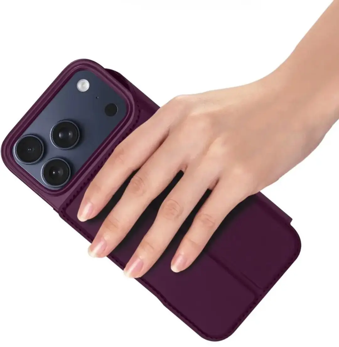 Dux Ducis Skin Pro Hoesje iPhone 18 Pro Max - Burgundy - afbeelding 5 van 6