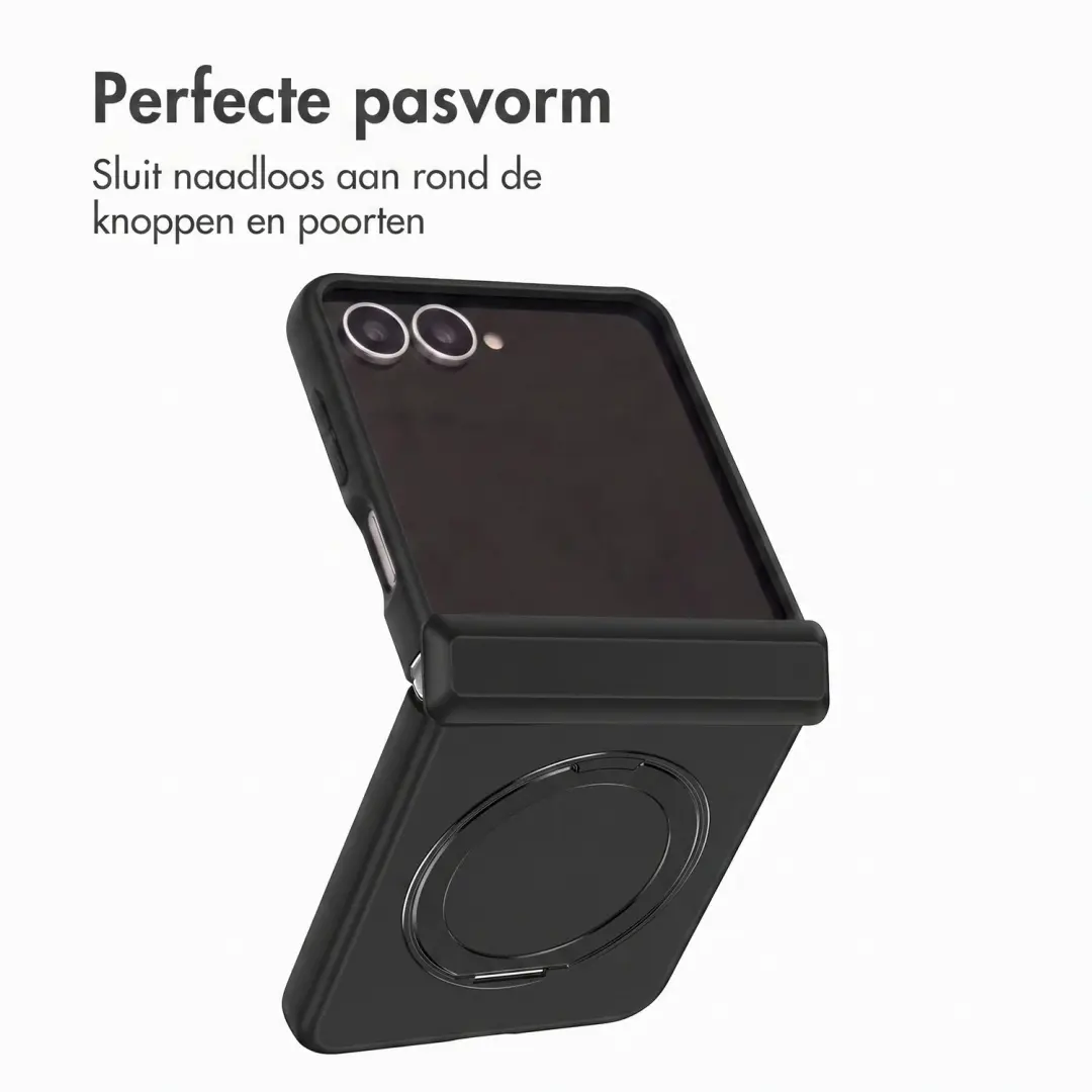 Accezz Hoesje Zwart voor Samsung Galaxy Z Flip8 - MagSafe - afbeelding 5 van 6