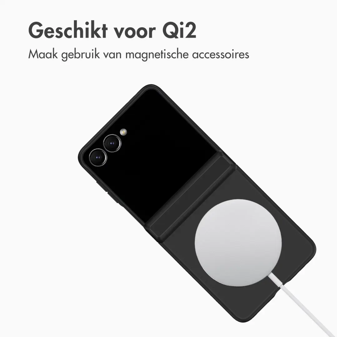 Accezz Hoesje Zwart voor Samsung Galaxy Z Flip8 - MagSafe - afbeelding 3 van 6