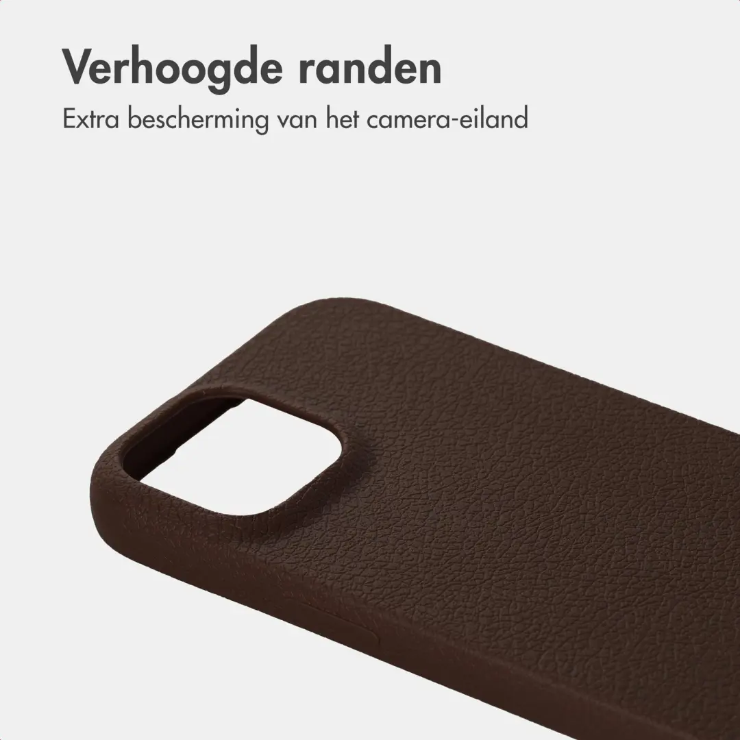 Imoshion Texture Backcover iPhone 12/12 Pro - Donkerbruin - afbeelding 6 van 6