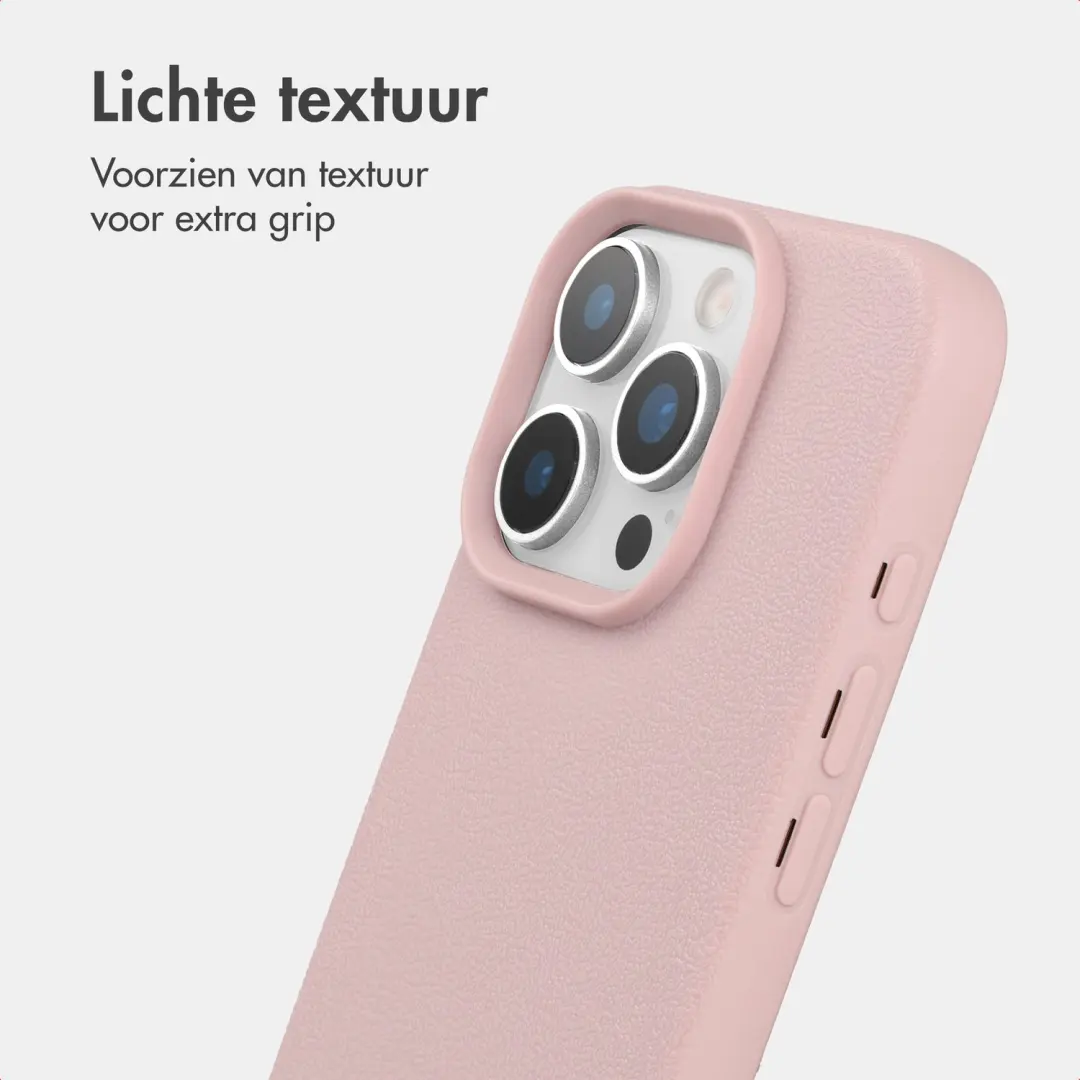 Imoshion Texture Backcover iPhone 12/12 Pro - Roze - afbeelding 3 van 6