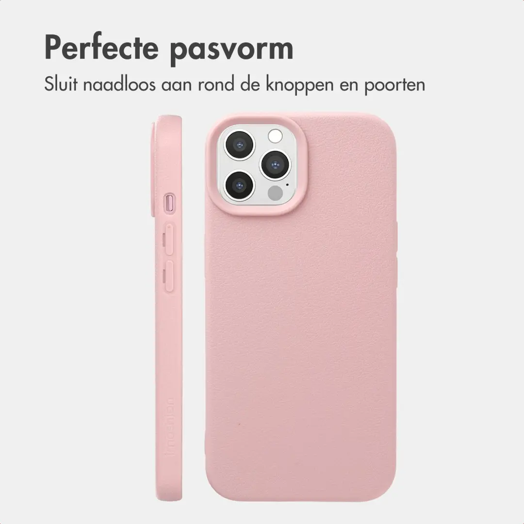 Imoshion Texture Backcover iPhone 12/12 Pro - Roze - afbeelding 6 van 6
