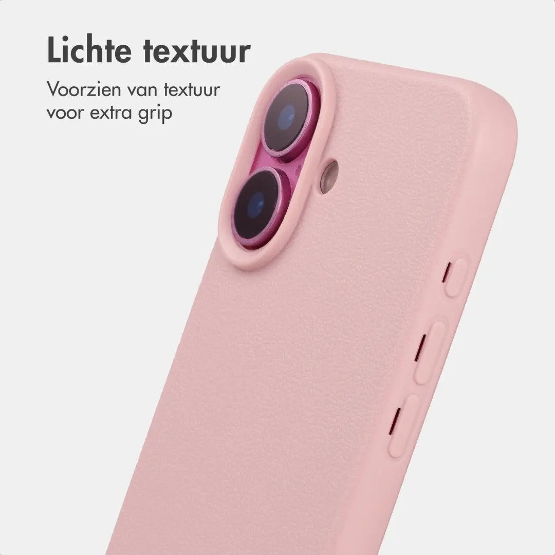 imoshion Texture Backcover iPhone 16 - Roze - afbeelding 3 van 6