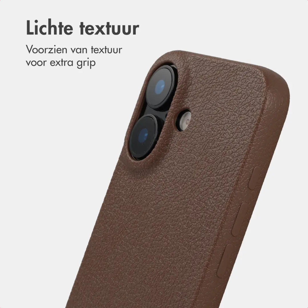Imoshion Texture Backcover iPhone 17 - Donkerbruin - afbeelding 3 van 6