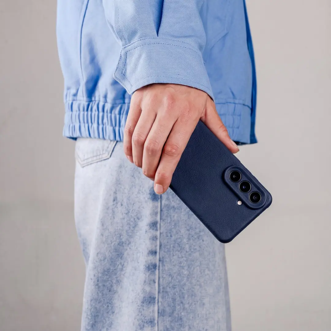 Imoshion Texture Backcover Samsung Galaxy S26 - Donkerblauw - afbeelding 2 van 6