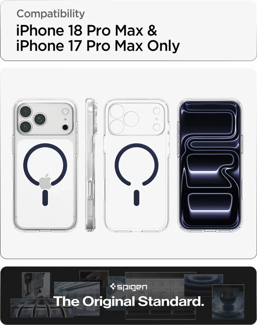 Spigen Ultra Hybrid MagFit Hoesje iPhone 18 Pro Max - Blauw - afbeelding 2 van 6