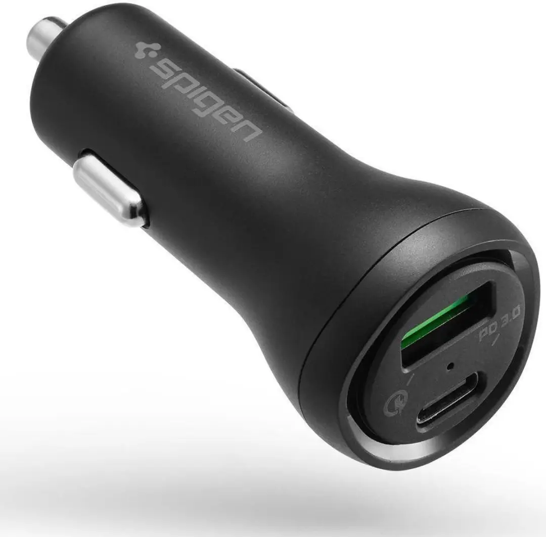 Spigen F31QC USB-C Oplader Auto 45W - Zwart - afbeelding 2 van 6